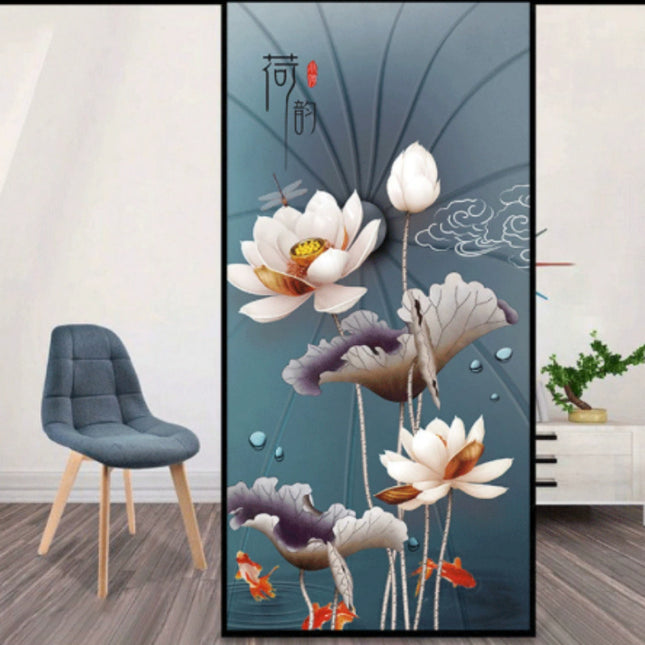 Shower Door Transparent Opaque Static Toilet Window Peep-proof Frosted Sticker