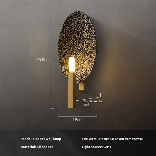 Creative Art Copper Modern Decorative Wall Lamp